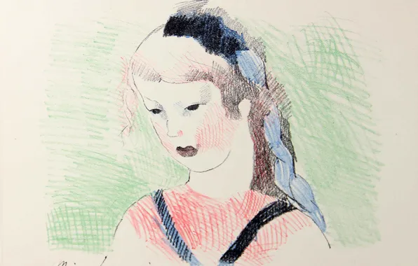 Picture Alice in Wonderland, 1930, Marie Laurencin, (illustration), color lithograph