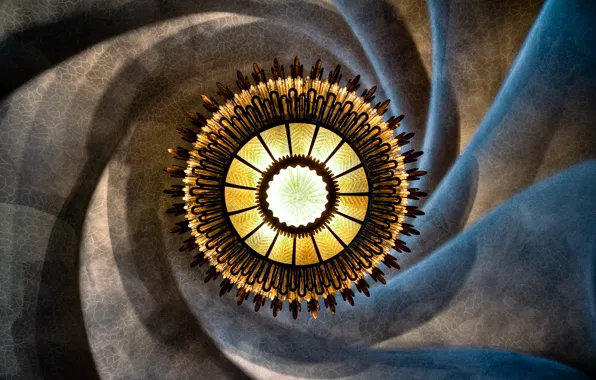 Picture light, spiral, chandelier