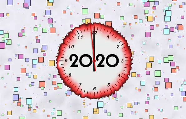 Picture background, arrows, New Year, dial, 2020