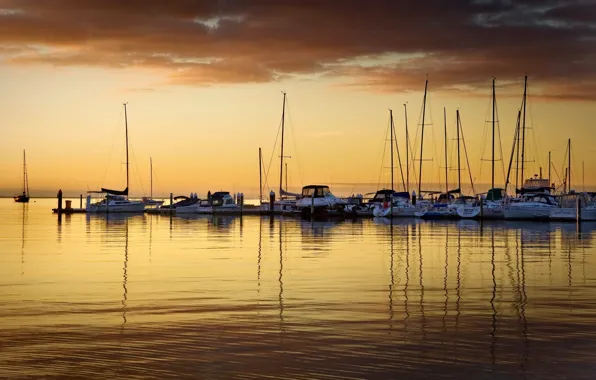 Sea, the sky, photo, yacht, horizon, sailing