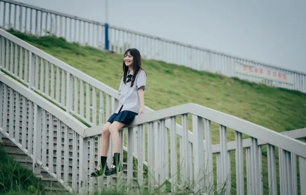 Beautiful, Asian, Model, Smile, Woman, Pretty, Japanese, Pose