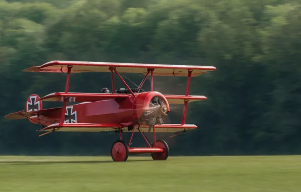 Picture Fokker Dr. I, The red Baron, 1917, Triplane, Of the air force of the German …