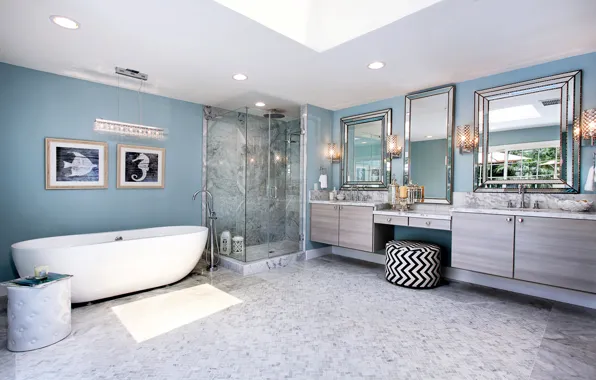 Design, interior, bath, pictures, mirror, Design, Bathroom, Interior