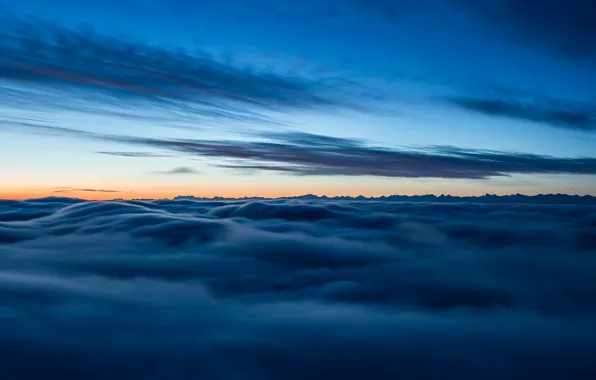 Picture the sky, nature, obloka