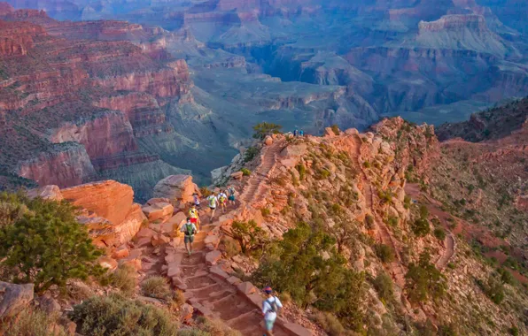 AZ, USA, The Grand Canyon, South Kaibab Trail