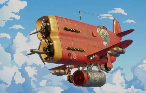 The airship, aircraft