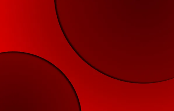 Picture line, circles, red, abstraction, color, shadow, texture, red