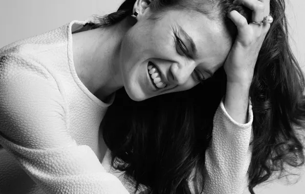 Picture photo, actress, black and white, the website, Rose Leslie, Rose Leslie, The Laterals, Nicky De …