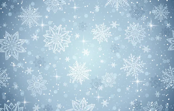 Picture winter, snowflakes, background, winter, background, snowflakes