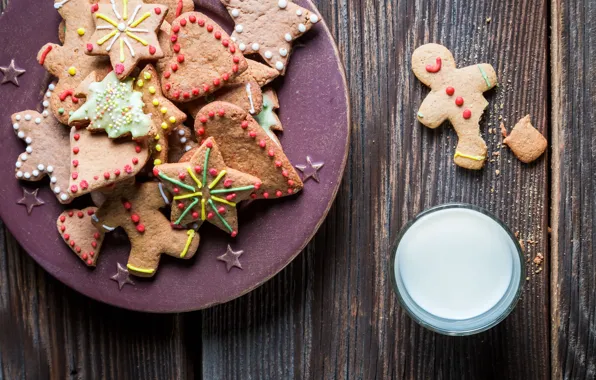 Picture cookies, Christmas, New year, Christmas, cookies, decoration, Merry
