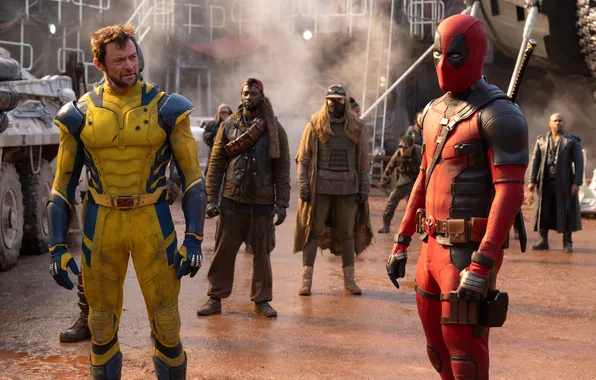 Picture Ryan Reynolds, Wolverine, Hugh Jackman, Deadpool, Marvel Studios, 2024, Deadpool & Wolverine