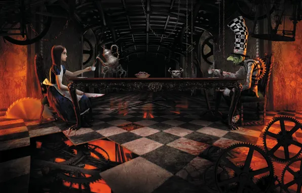 Alice, Alice, Hatter, American McGee’s Alice, The dial, Mad Hatter, Mad tea party