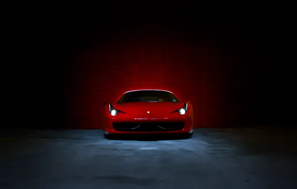 Picture light, lights, Boxing, red, ferrari, Ferrari, Italy, the front
