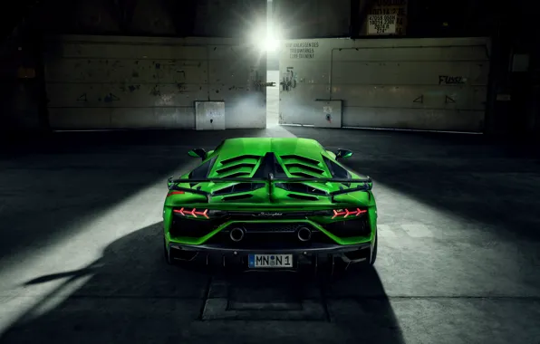 Lamborghini, supercar, rear view, Aventador, Novitec, SVJ, 2019, Aventador SVJ