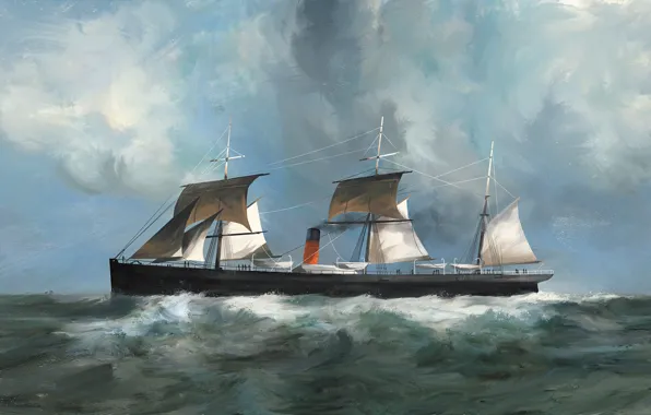 Ship, Dominik Mayer, Transatlantic - Ships, abyssinia