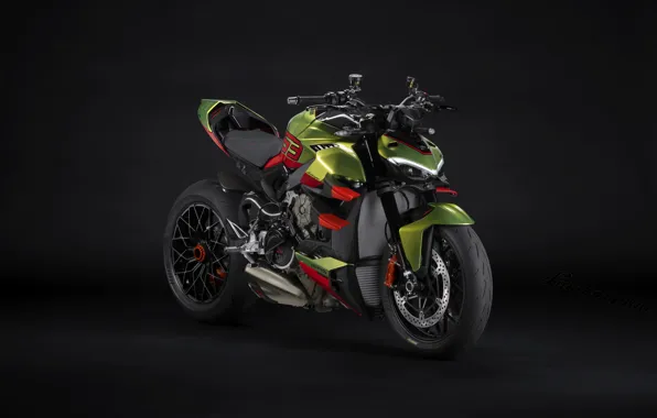 Lamborghini, Ducati, Bikes, 2024, Dark background, Ducati Streetfighter