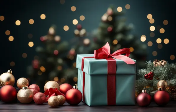 Tree, Christmas, gifts, New year, Christmas, tree, decoration, gift boxes