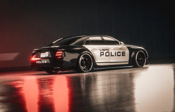 Picture Ford, Police Interceptor, Side View, Ford Crown, Ford Crown Victoria, Rostislav Prokop, Modern Version, Prokop …