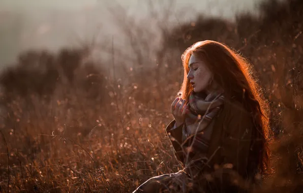 GRASS, MOOD, DANDELION, REDHEAD, photographer Salih GOKDUMAN