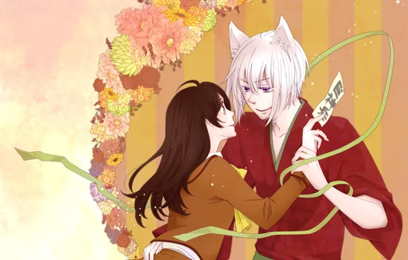 Romance, anime, art, Kamisaa The Hajimemashita, Tomoya, Nanami, very nice God