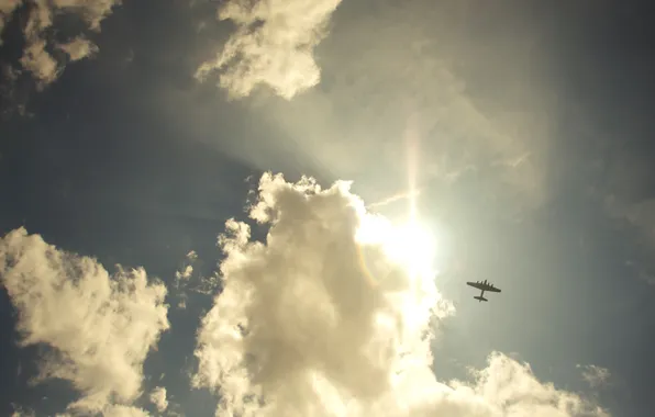 The sky, freedom, clouds, landscapes, the plane, sky, freedom, clouds