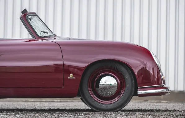 Picture Porsche, close-up, 356, 1951, Porsche 356 1300 Cabriolet