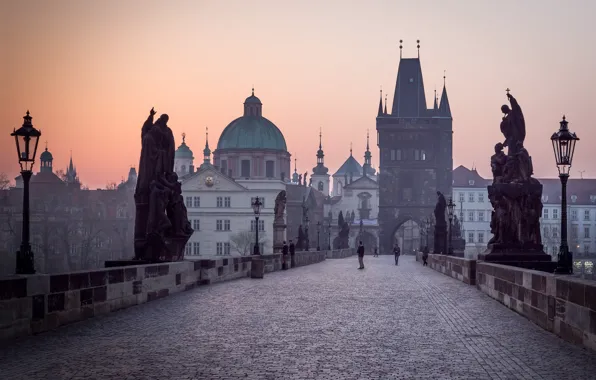 Picture tower, Prague, Czech Republic, the dome, Charles bridge