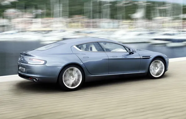 Picture Aston Martin, Rapide, Blue