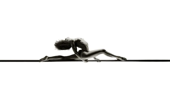 Girl, pole
