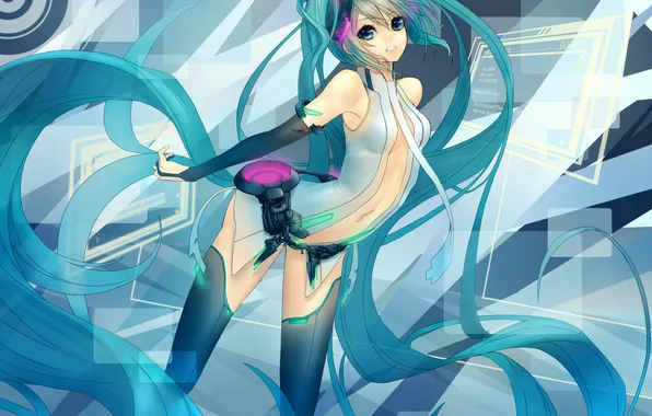 Abstraction, vocaloid, hatsune miku