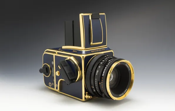 Picture background, the camera, Hasselblad, 503CX, Golden Blue