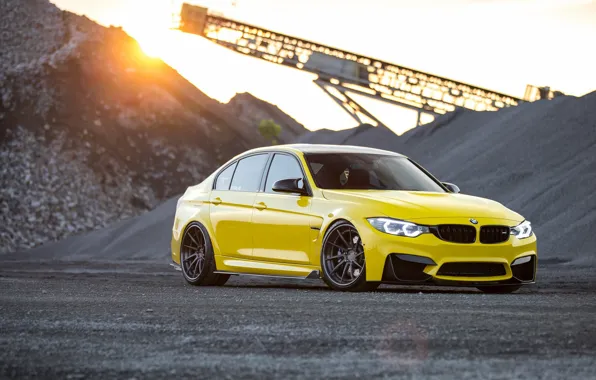 Picture BMW, Light, Black, Yellow, F82, Stones, LED, Career