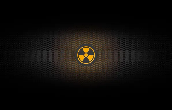 Picture mesh, danger, sign, radiation
