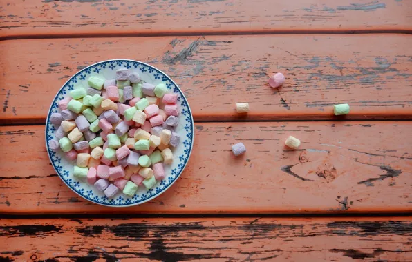 The sweetness, plate, candy, widescreen, background, фон background, sweet, the Wallpapers
