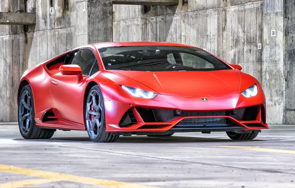 Red, lamborghini, evo, huracan, lamborghini huracan, 2019