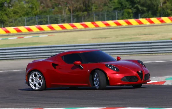 Turn, skid, Alfa Romeo, track, Alfa Romeo