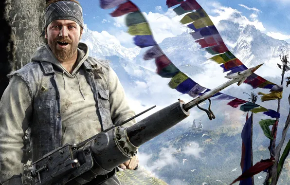 Man, Harpoon, New, Character, FarCry4