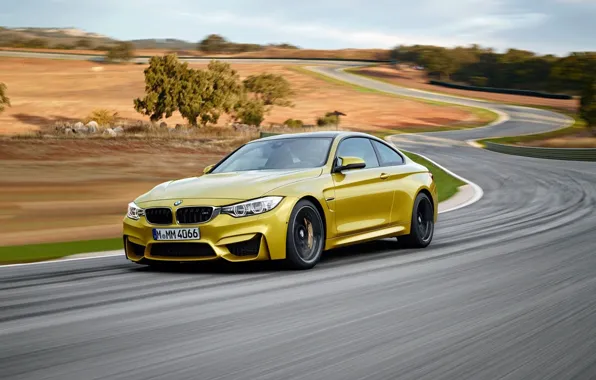 BMW, Car, Coupe, Yellow, Supercar