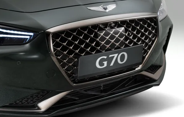 Sedan, Hyundai, the front part, Genesis, 2019, G70, grille