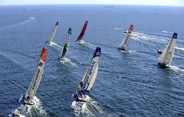 The ocean, yacht, regatta