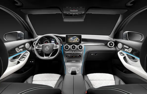 Picture Mercedes-Benz, interior, the wheel, salon, Mercedes, the instrument panel, torpedo, 4MATIC