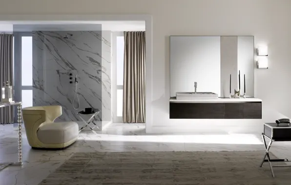 Design, interior, chair, bathroom, art Deco, milldue