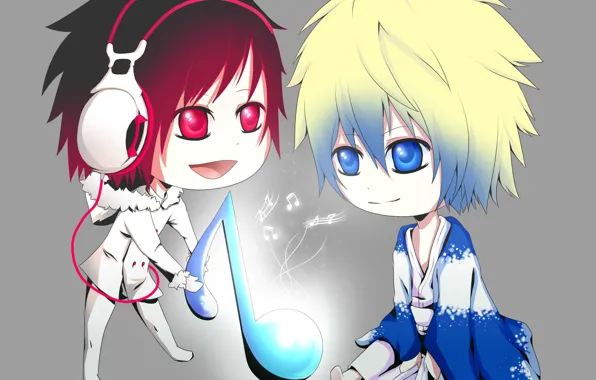 Children, notes, headphones, melody, Durarara, Durarara, Shizuo Heiwajima, Of Izaya Orihara
