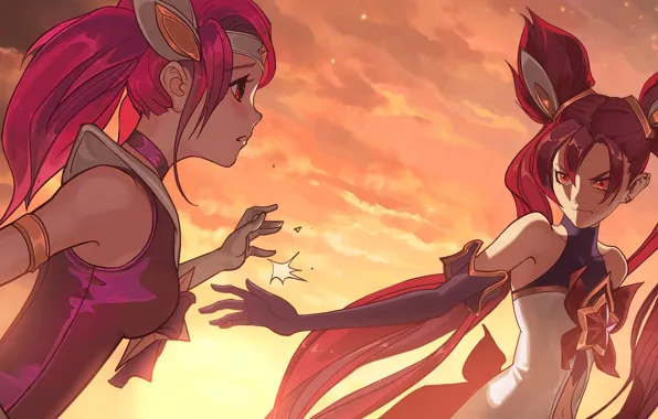 Lux, League Of Legends, Jinx, Star Guardians