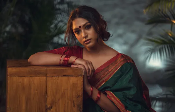 Model, actress, celebrity, bollywood, saree, Akshatha sreedhar