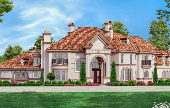 Design, style, Villa, architecture, exterior
