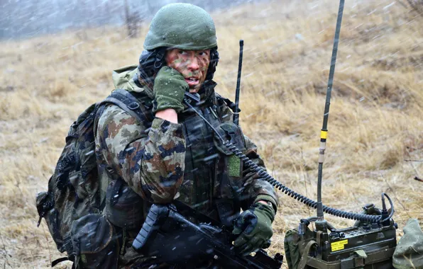 Weapons, soldiers, Slovenian Army