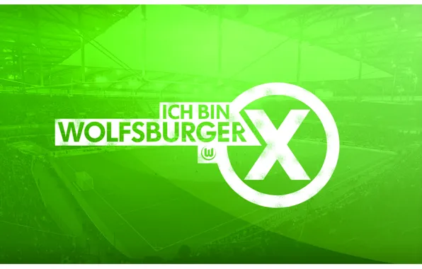 Wallpaper, sport, logo, stadium, football, Volkswagen Arena, VfL Wolfsburg