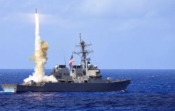 Picture weapons, ship, army, Standard Missile 2 (SM-2), USS Curtis Wilbur (DDG 54)