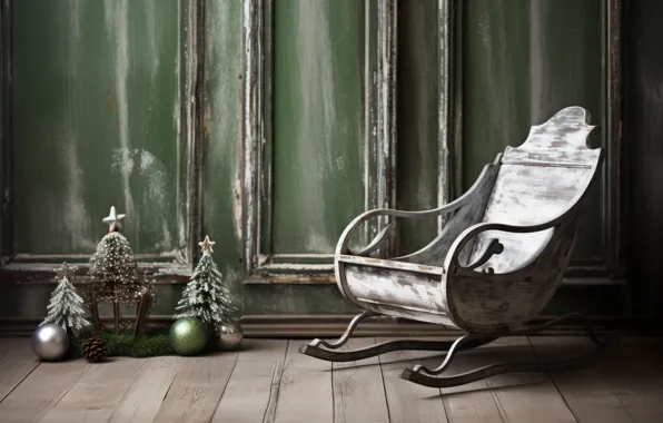 Balls, retro, fading, wall, toys, Board, star, chair